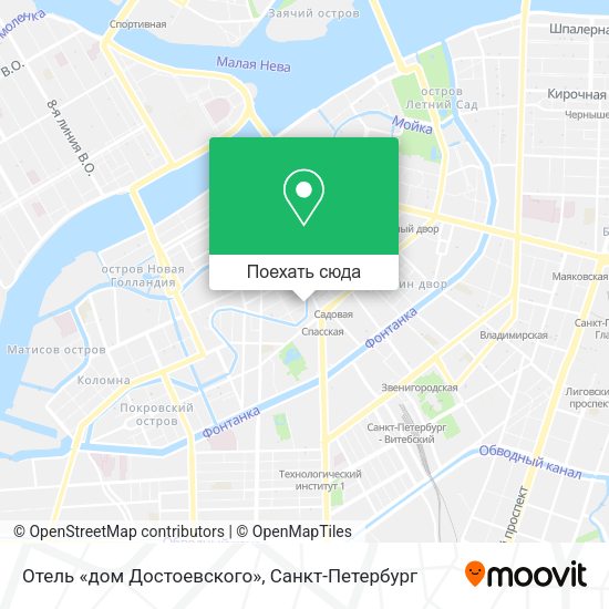 Карта Отель «дом Достоевского»