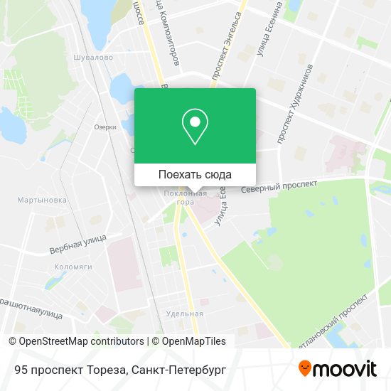 Карта 95 проспект Тореза