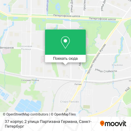 Карта 37 корпус 2 улица Партизана Германа