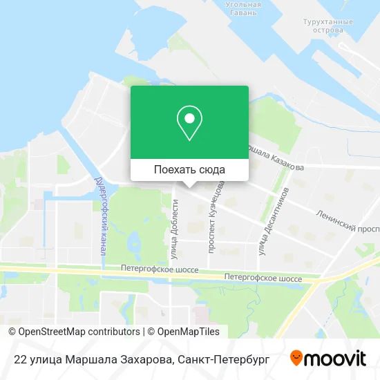 Карта 22 улица Маршала Захарова