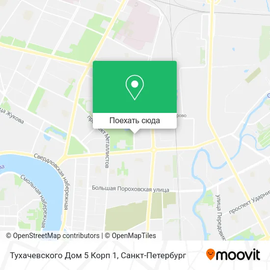 Карта Тухачевского Дом 5 Корп 1
