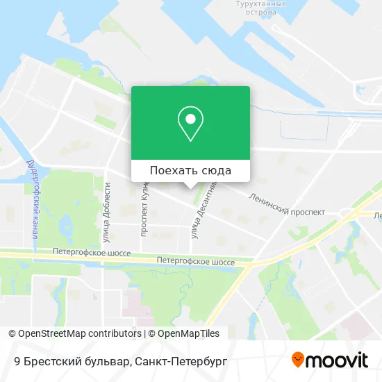 Карта 9 Брестский бульвар