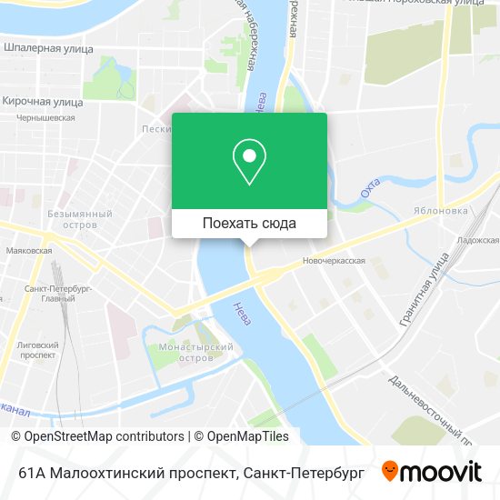 Карта 61А Малоохтинский проспект