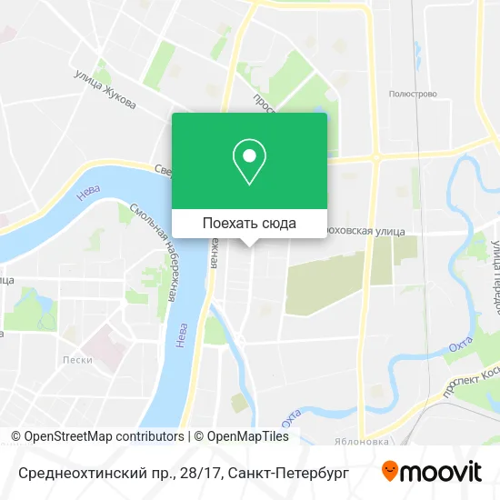 Карта Среднеохтинский пр., 28/17