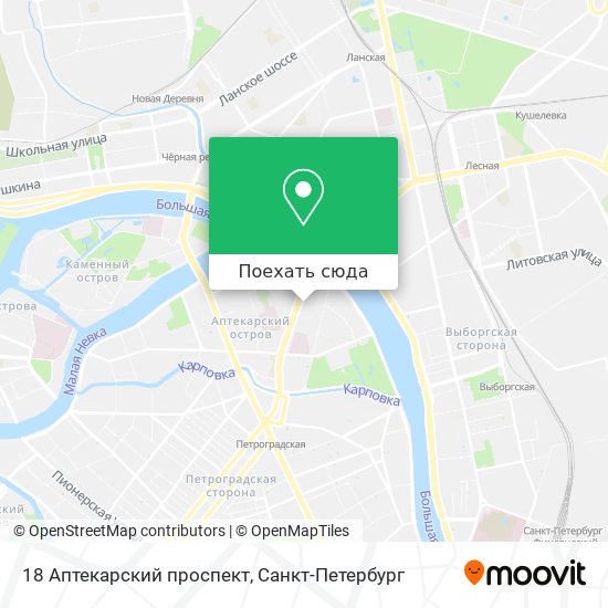 Карта 18 Аптекарский проспект