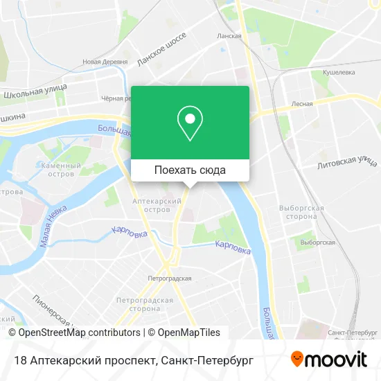 Карта 18 Аптекарский проспект