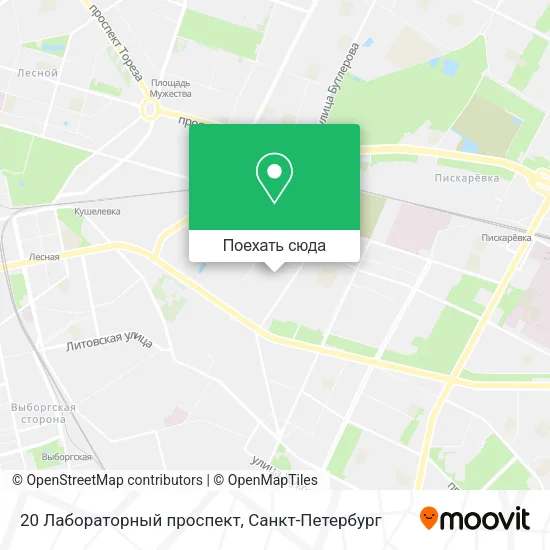 Карта 20 Лабораторный проспект