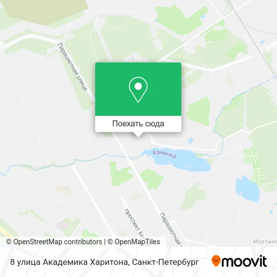 Карта 8 улица Академика Харитона