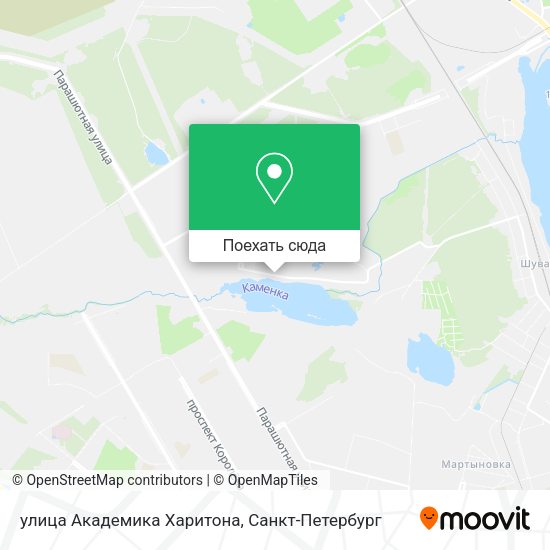 Карта улица Академика Харитона