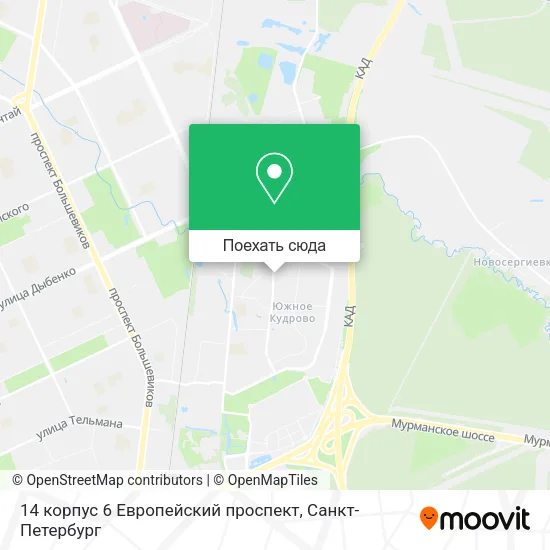 Карта 14 корпус 6 Европейский проспект