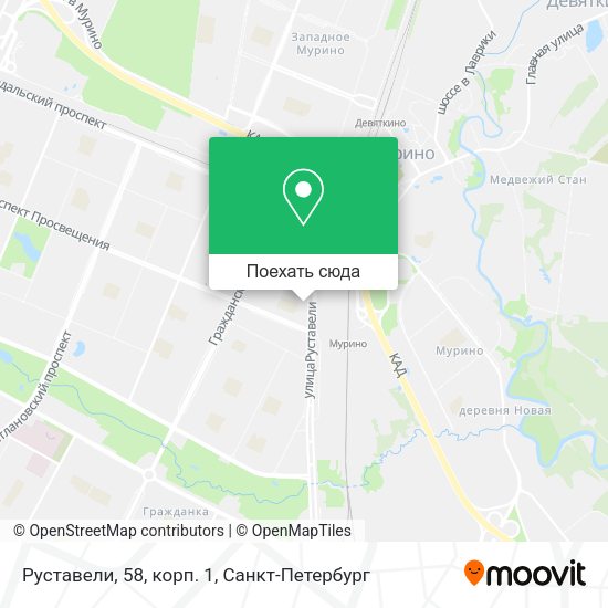 Карта Руставели, 58, корп. 1