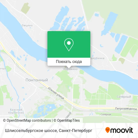 Карта Шлиссельбургское шоссе