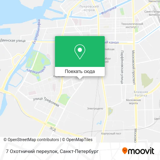 Карта 7 Охотничий переулок