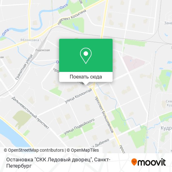 Карта Остановка "СКК Ледовый дворец"