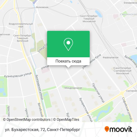 Карта ул. Бухарестская, 72