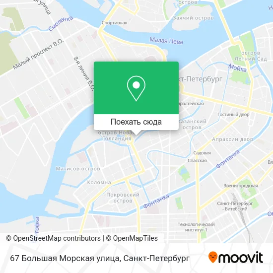 Карта 67 Большая Морская улица