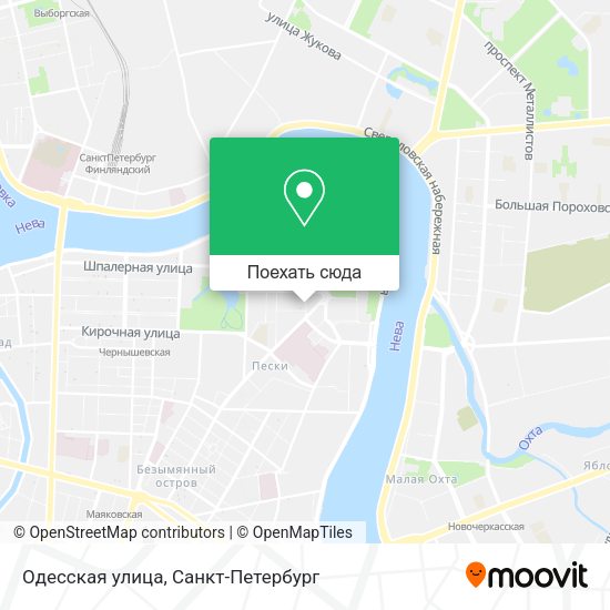 Карта Одесская улица