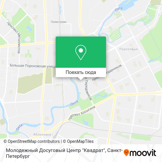 Карта Молодежный Досуговый Центр "Квадрат"