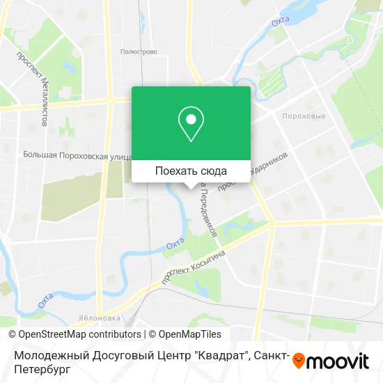Карта Молодежный Досуговый Центр "Квадрат"
