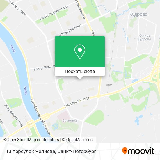 Карта 13 переулок Челиева