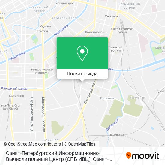 Карта Санкт-Петербургский Информационно-Вычислительный Центр (СПБ ИВЦ)