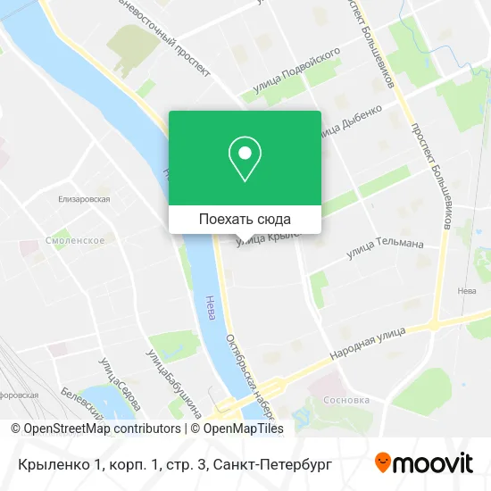 Карта Крыленко 1, корп. 1, стр. 3