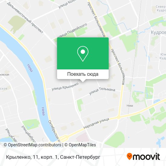 Карта Крыленко, 11, корп. 1