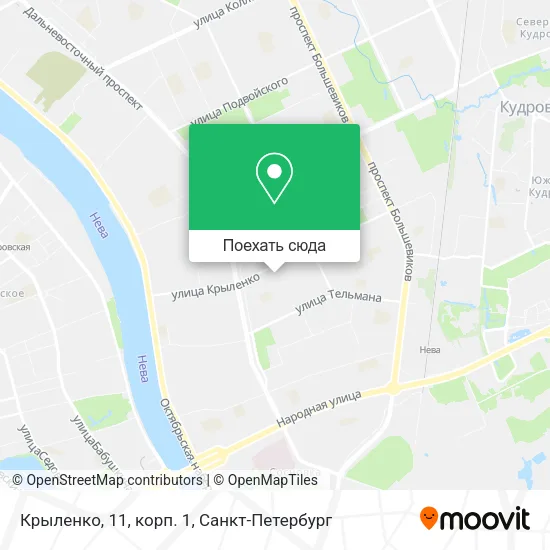 Карта Крыленко, 11, корп. 1