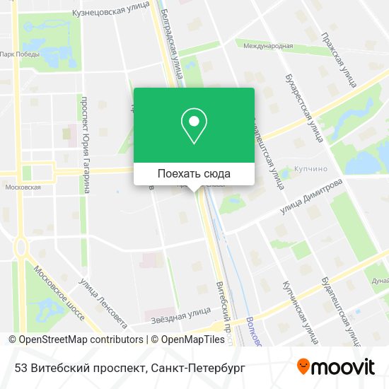 Карта 53 Витебский проспект