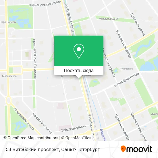 Карта 53 Витебский проспект