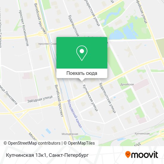 Карта Купчинская 13к1