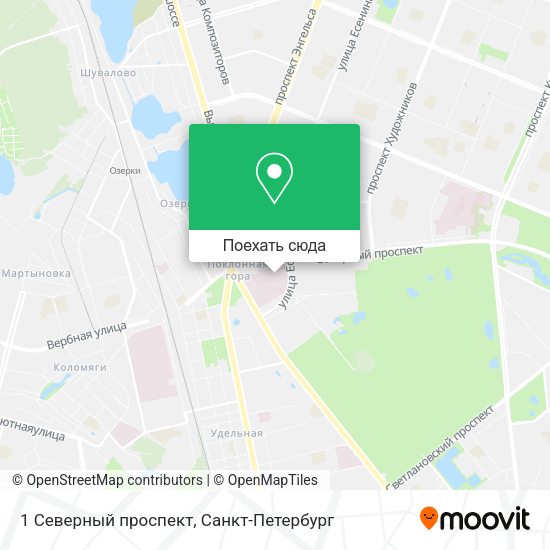 Карта 1 Северный проспект