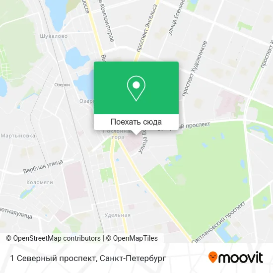 Карта 1 Северный проспект