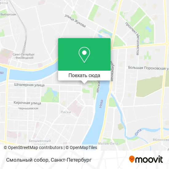 Карта Смольный собор