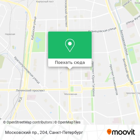 Карта Московский пр., 204