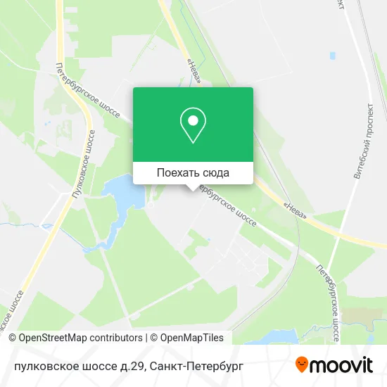 Карта пулковское шоссе д.29