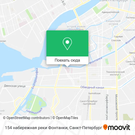 Карта 154 набережная реки Фонтанки