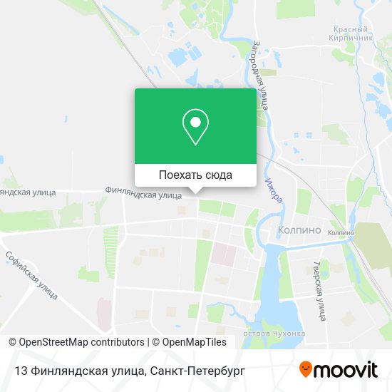 Карта 13 Финляндская улица