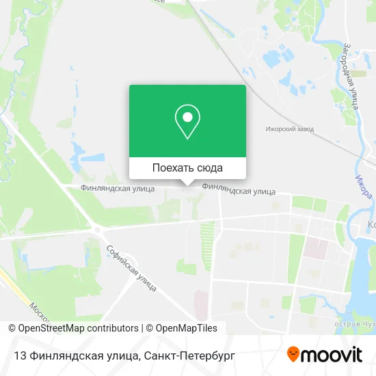 Карта 13 Финляндская улица