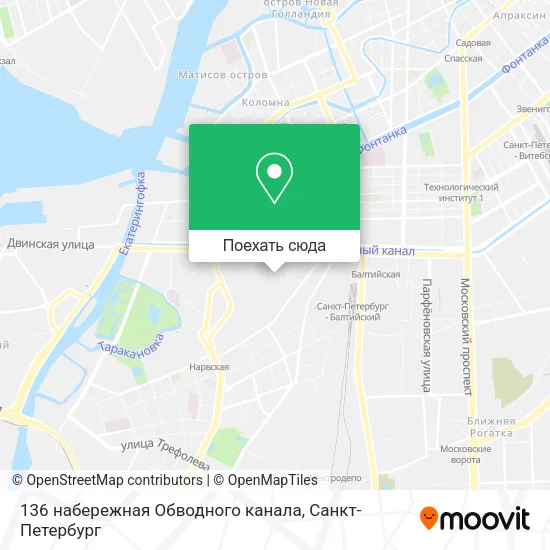 Карта 136 набережная Обводного канала