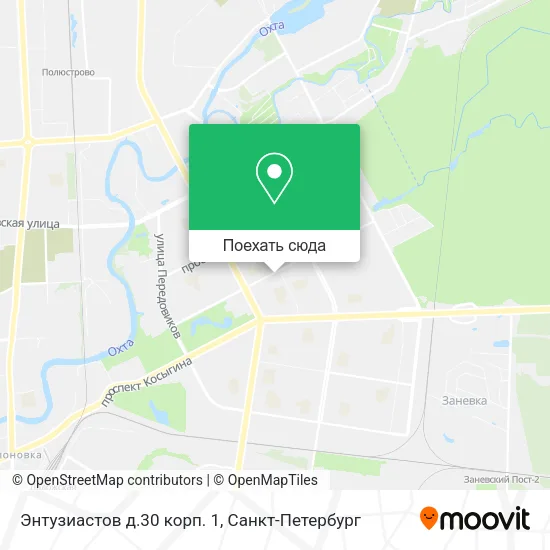 Карта Энтузиастов д.30 корп. 1