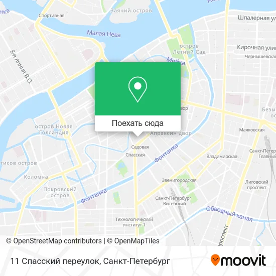 Карта 11 Спасский переулок