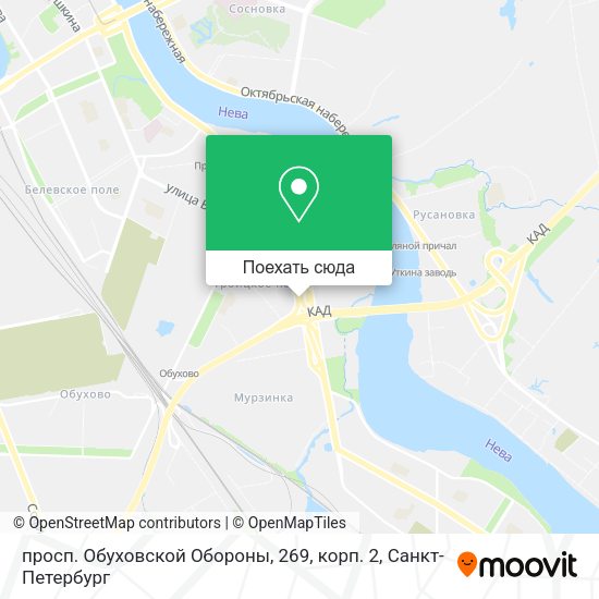 Карта просп. Обуховской Обороны, 269, корп. 2