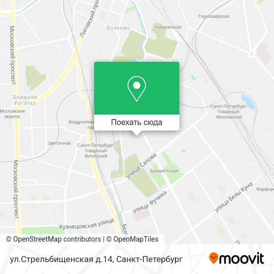 Карта ул.Стрельбищенская д.14