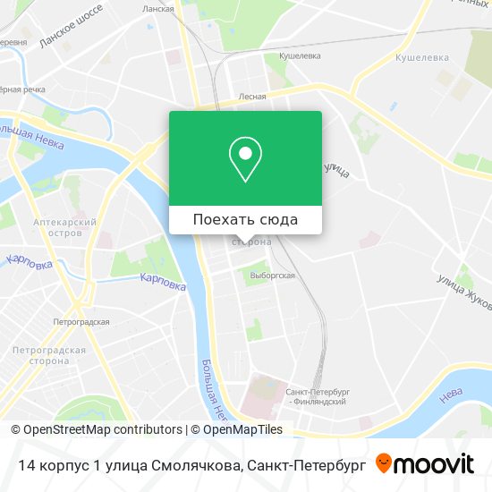 Карта 14 корпус 1 улица Смолячкова