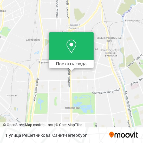 Карта 1 улица Решетникова