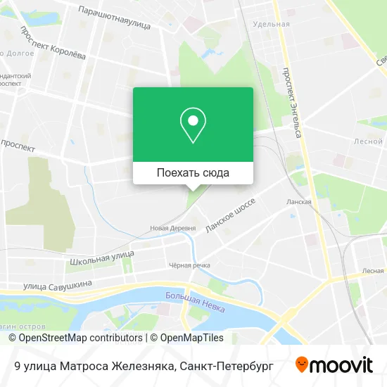 Карта 9 улица Матроса Железняка