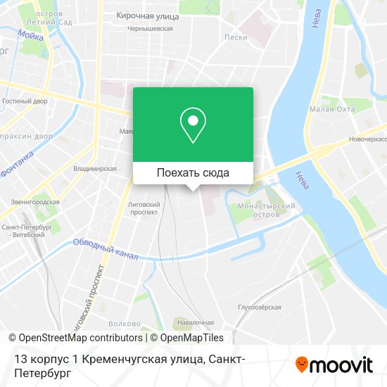 Карта 13 корпус 1 Кременчугская улица
