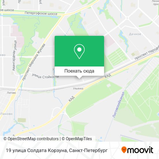Карта 19 улица Солдата Корзуна