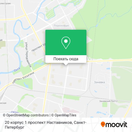 Карта 20 корпус 1 проспект Наставников